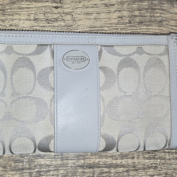 Coach Canvas Wallet Gray - Picture 5 of 6